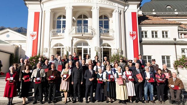 Croci al merito del Tirolo a Merano il 10 ottobre 2021