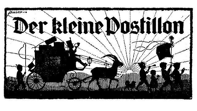 Titelkopf von Der kleine Postillon, 15. Jänner 1925