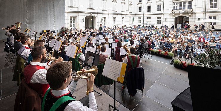 L'orchestra giovanile dei fiati dell'Euregio a Innsbruck 2024