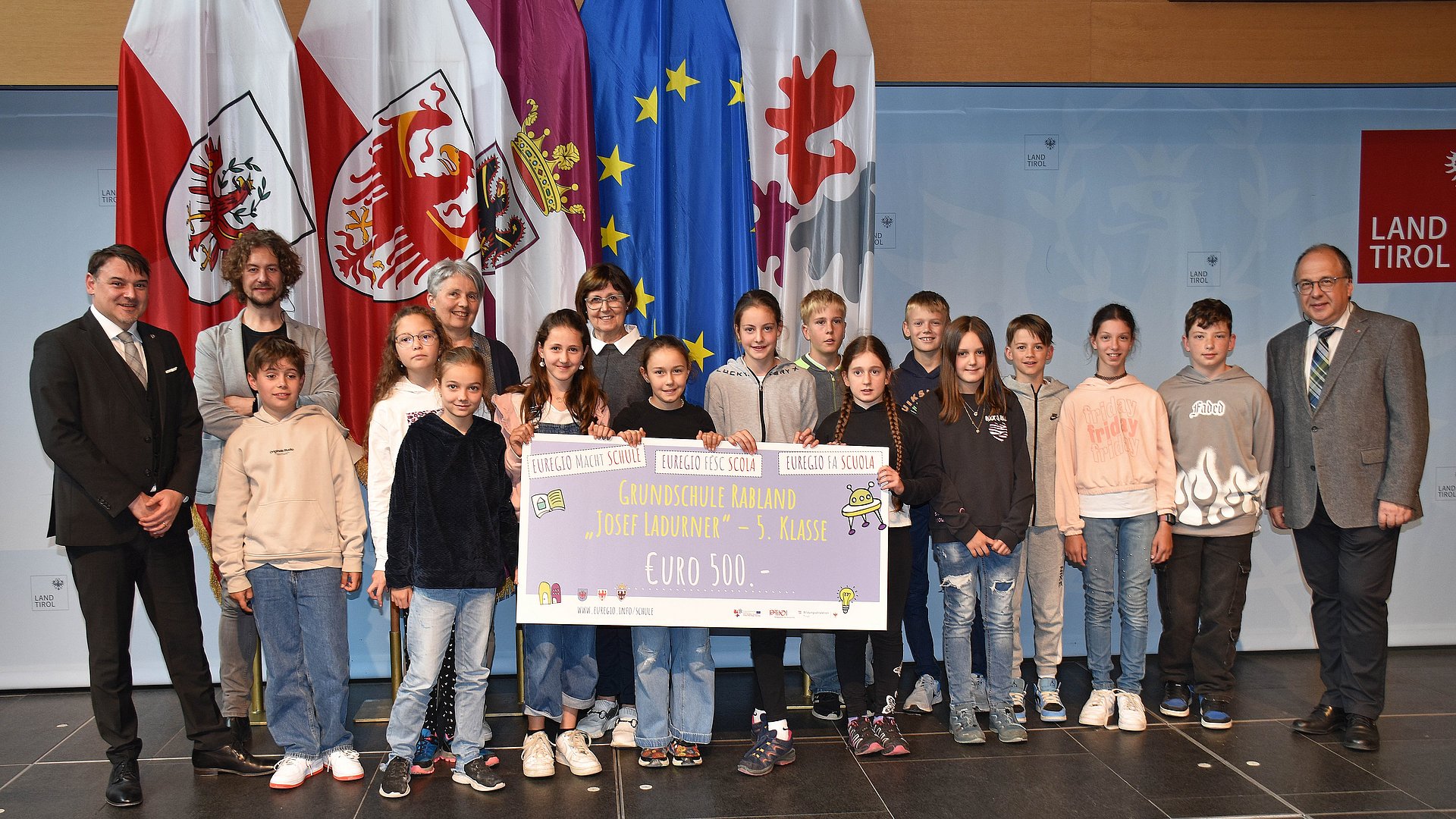 La 5ª classe della Scuola elementare “Josef Ladurner” di Rabland (Alto Adige)