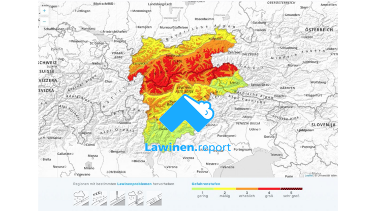 Euregio Lawinen.report der Euregio