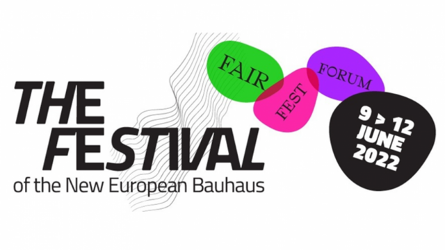 Logo des New European Bauhaus Festivals - 9/12 Juni 2022