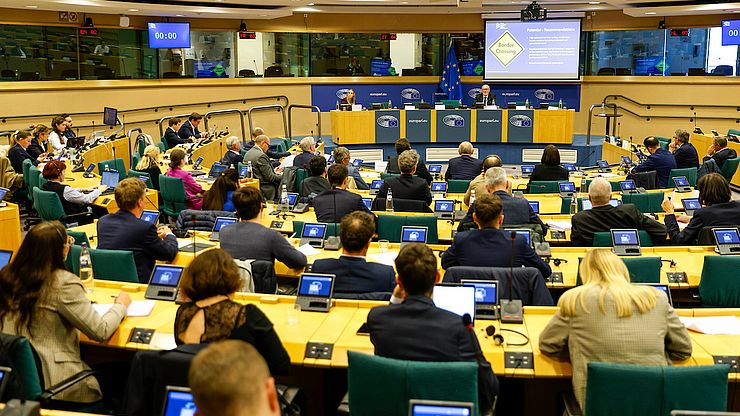 L'evento si è svolto nei locali del Parlamento europeo ed è stato molto partecipato.