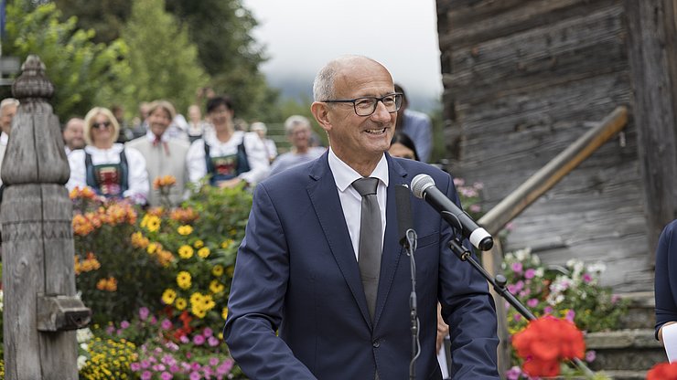 EFA LH Anton Mattle beim Tiroltag am European Forum Alpbach am 18. August 2024